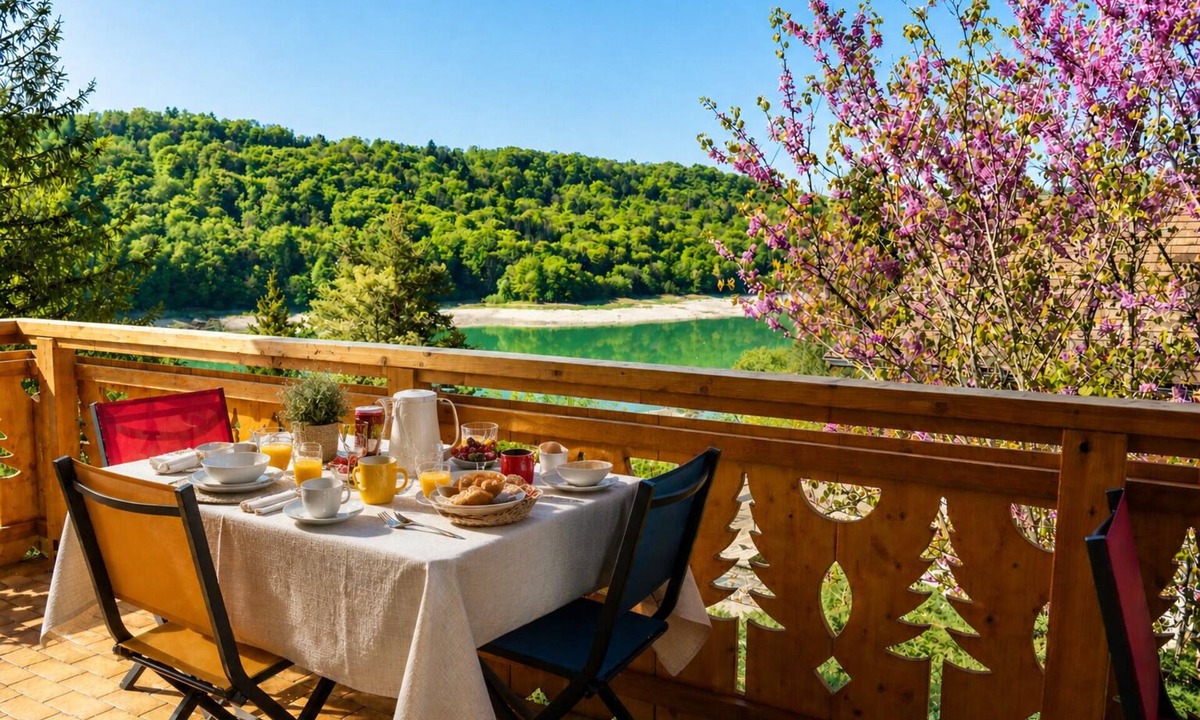 Baresia-sur-l'Ain Ski Chalet | Chalet du Silence - Panoramic lake view & exceptional design
