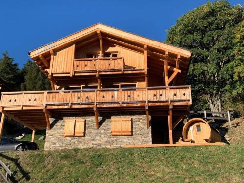 Agettes Ski Chalet | Chalet in Les Masses with garden