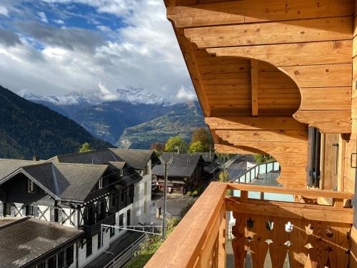 Les Posses-sur-Bex Apartment | Chalet L'Adret, 3,5 pièces dans les combles.