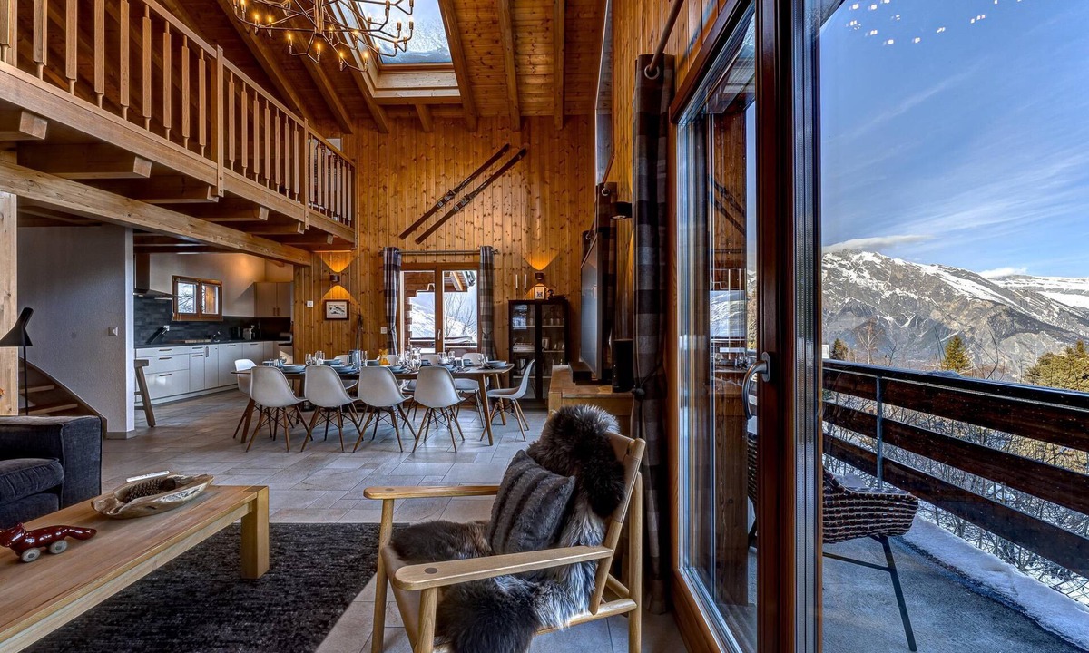 Mayens-de-Riddes Ski Chalet | Chalet Renard Roux - La Tzoumaz, 4 Vallees