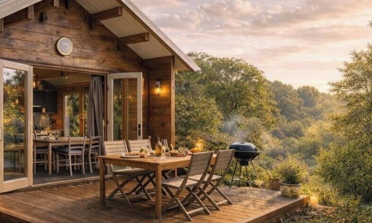 Plouegat-Moysan Ski Chalet | Chalet "Ty Koad" with Jacuzzi, Shared Terrace and Garden