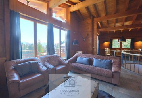 Anzere Ski Chalet | Chalet Zoe a Anzere avec vue sur les Alpes