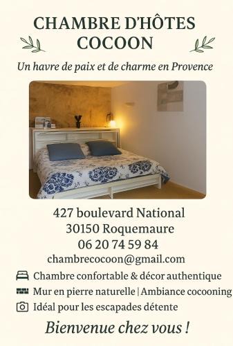 Roquemaure Bed & Breakfast | chambre cocoon