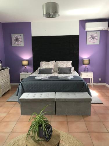 Saint-Jean-du-Gard Bed & Breakfast | Chambre "Lavande" - Le soleil des Cévennes