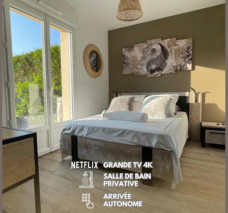 La Victoire - Les Marechaux House | Chambre Sérénité dans maison au calme
