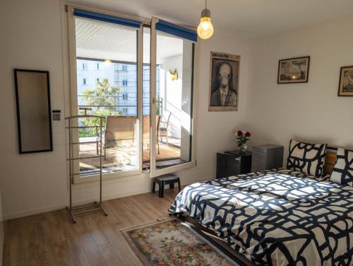 Republique–Point-du-Jour House | Chambre-Salon avec Terrasse sur Jardin