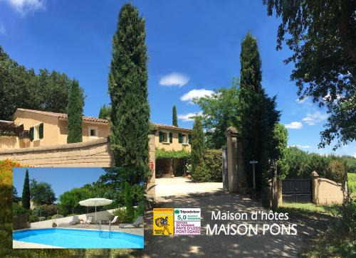 Pougnadoresse Bed & Breakfast | CHAMBRES D'HOTES "MAISON PONS" proche UZES - PONT DU GARD