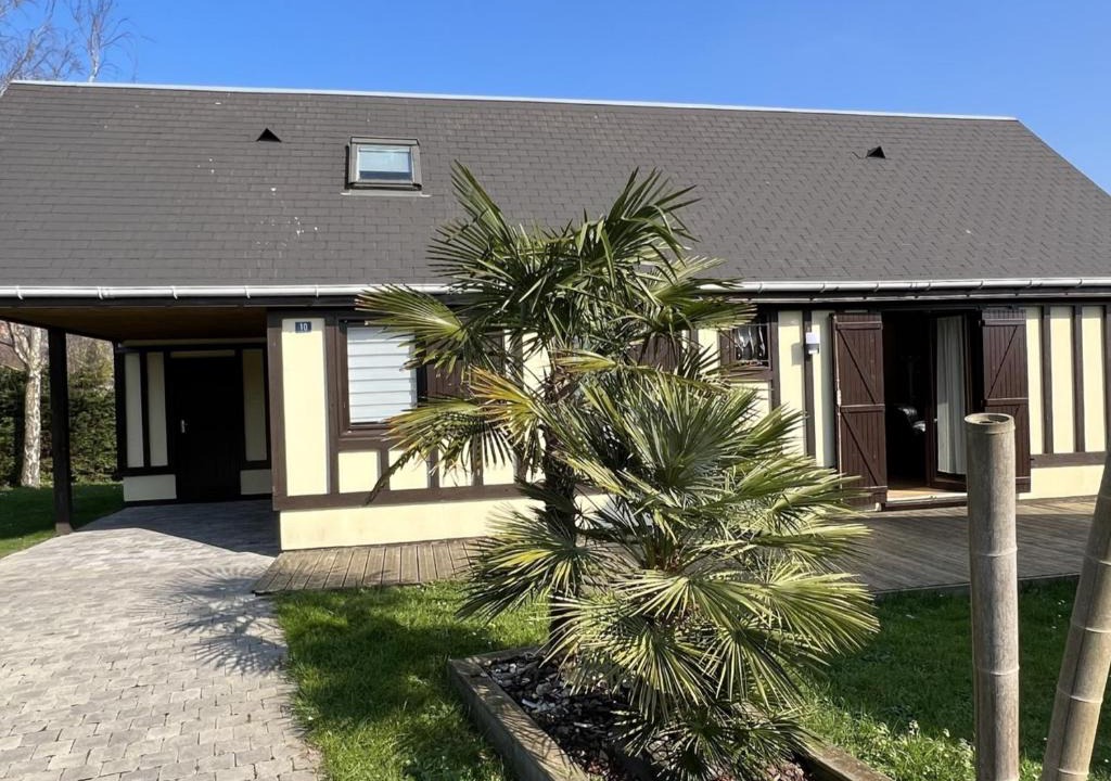 Merville-Franceville-Plage Ski Chalet | Charmant chalet 4P avec jardin privatif, proche plage et commerces à Merville-Franceville - FR-1-487-333