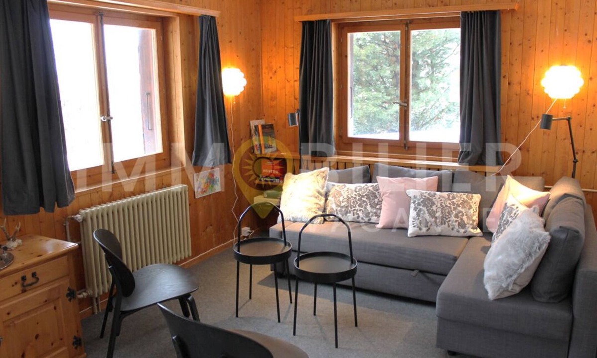 Chandolin Ski Chalet | Charmant 2 pièces pour 2 à 4 personnes au rez d'un chalet. Situé à 300 mètres de l'arrêt du bus nave