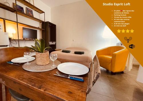 Costieres Apartment | Charmant studio loft - Mas Bois Fontaine
