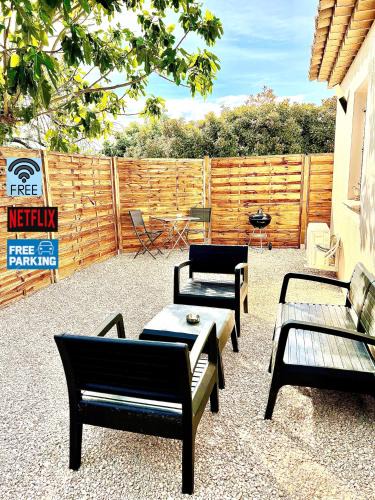 Les Baraques Apartment | Charment 2 Pièces indépendant villa