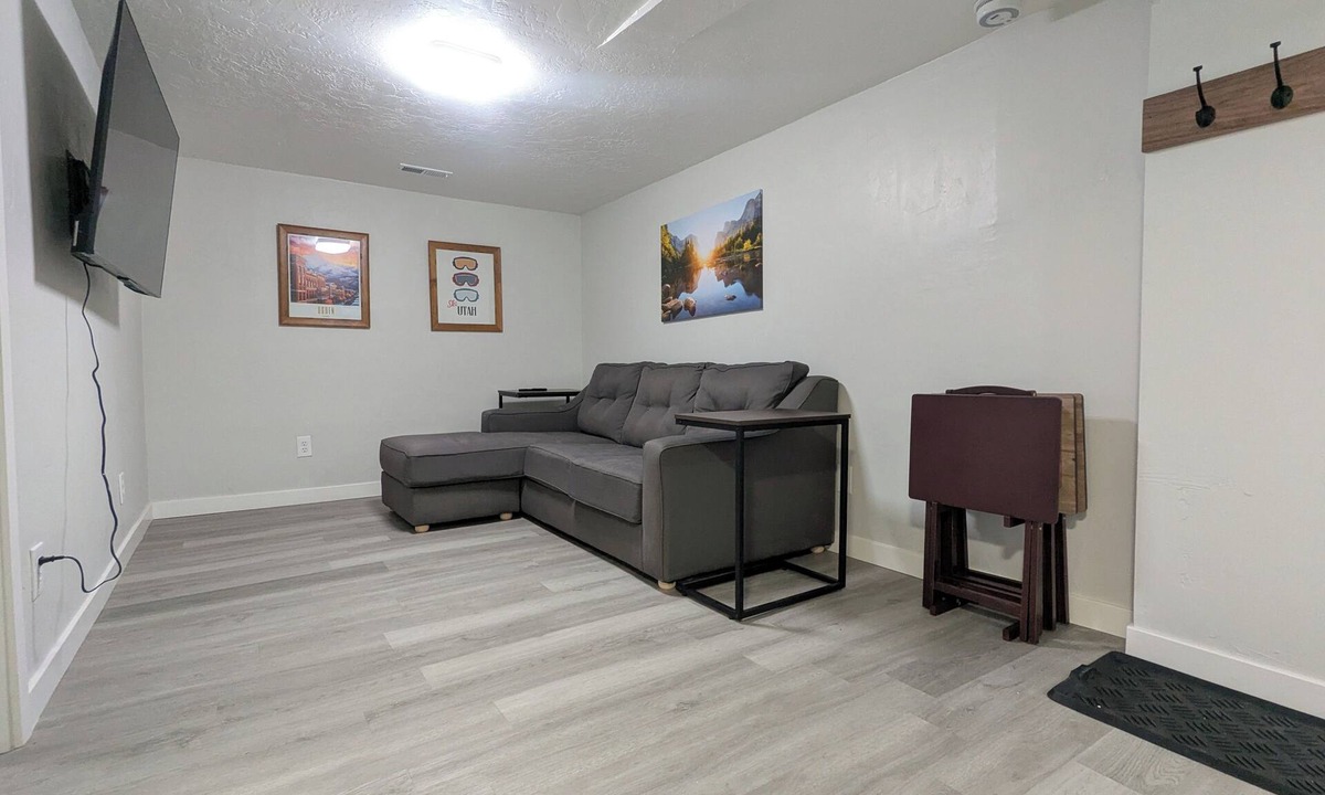 Ogden Apartment | Charming 3-bedroom private basement apartment with WiFi, AC in enchanting Ogden.