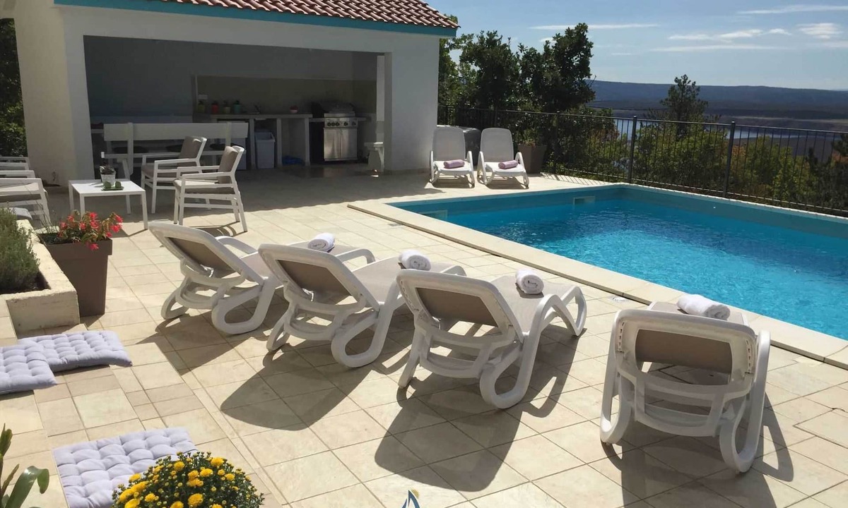 Smrika Villa | Charming 3-BR Villa for 6+2, with pool and stunning views