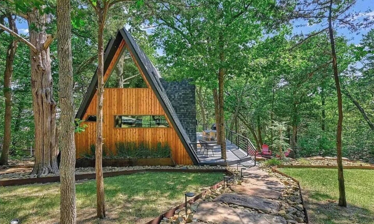 Pottsboro Cabin | Charming A-Frame Cabin Nestled in the Trees @ Lake Texoma - Family Friendly