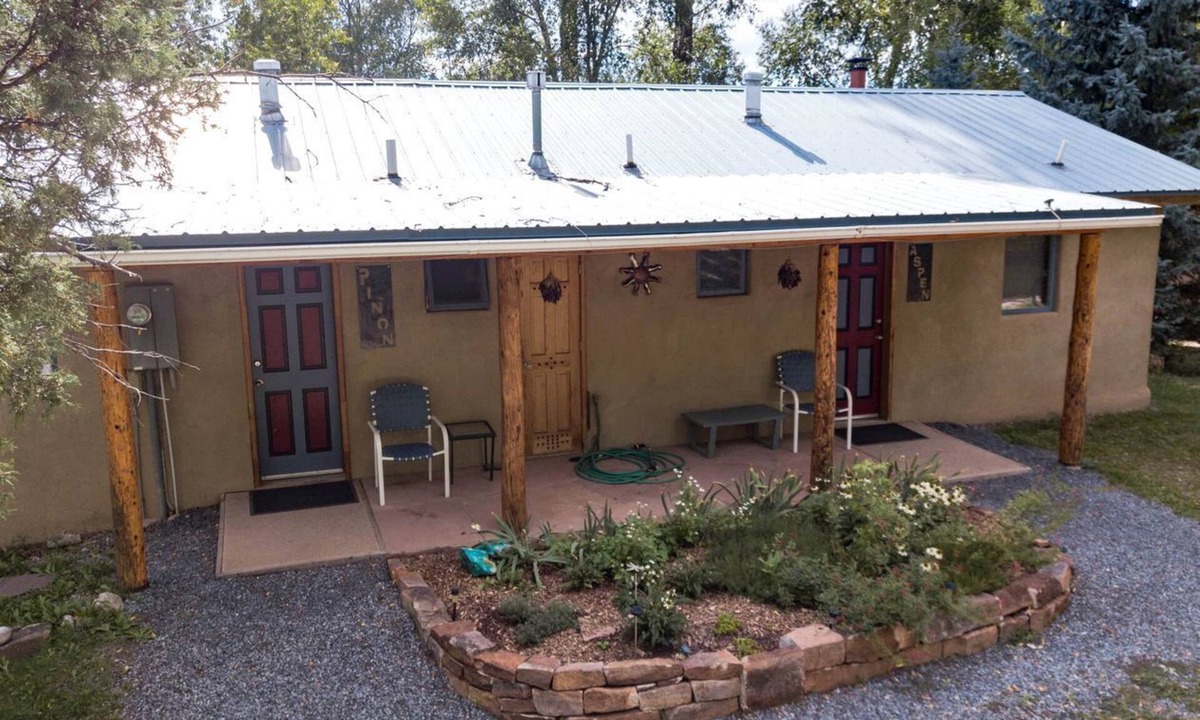 Pecos Cabin | Charming Cabin Retreat: Fireplace and River Views in San Miguel County, NM