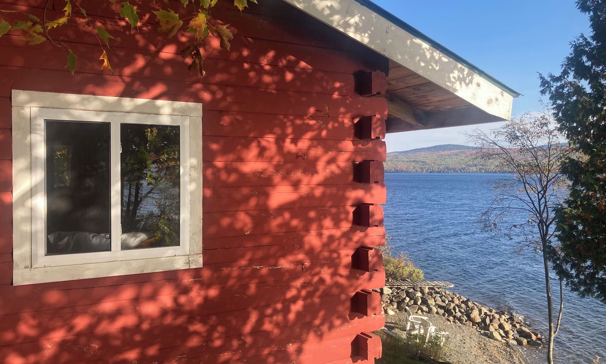 Rangeley Cabin | Charming Log Cabin Just Steps Away From Beatiful Rangeley Lake
