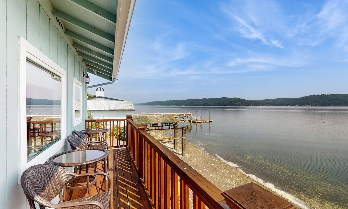 Potlatch House | Charming water front home with amazing views, fire pit, and private deck