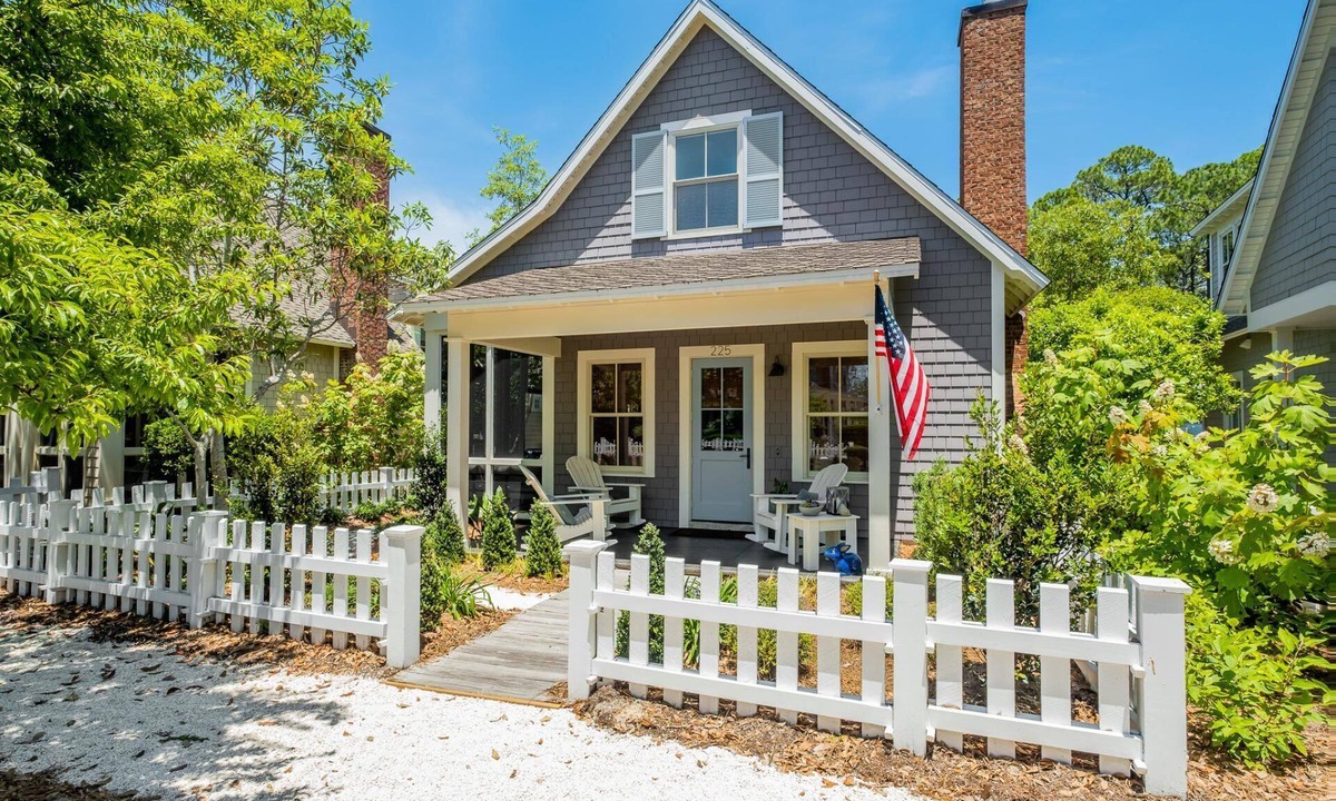 WaterSound Beach House | Charming Watersound Cottage with Golf Cart and Private Beach Access