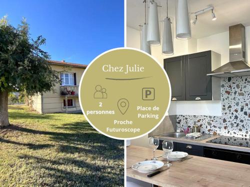 Jaunay-Clan Apartment | Chez Julie -Jardin&Parking- Futuroscope