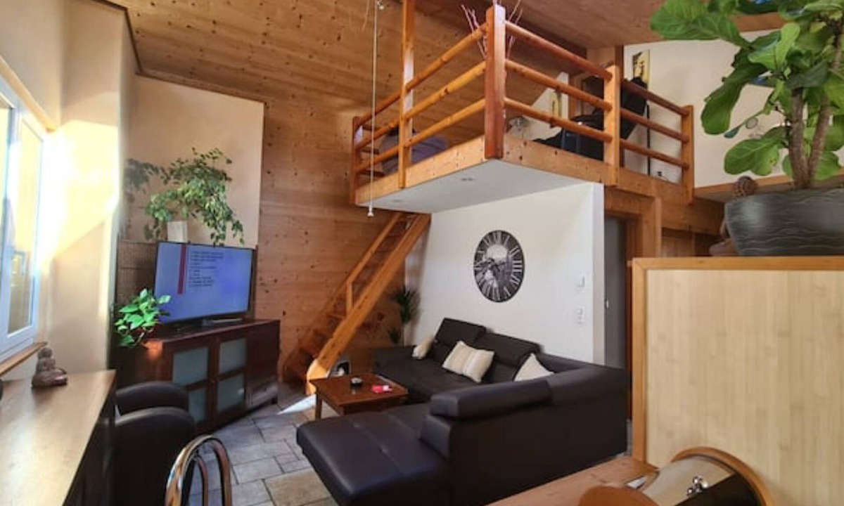 Martigny Apartment | Chez Pewee beautiful duplex with terrace in town. Private park, pets allowed
