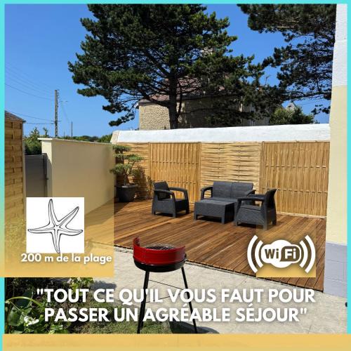 Luc-sur-Mer Apartment | Chez Sylviane Rez-de-Chaussée 200 m de la mer