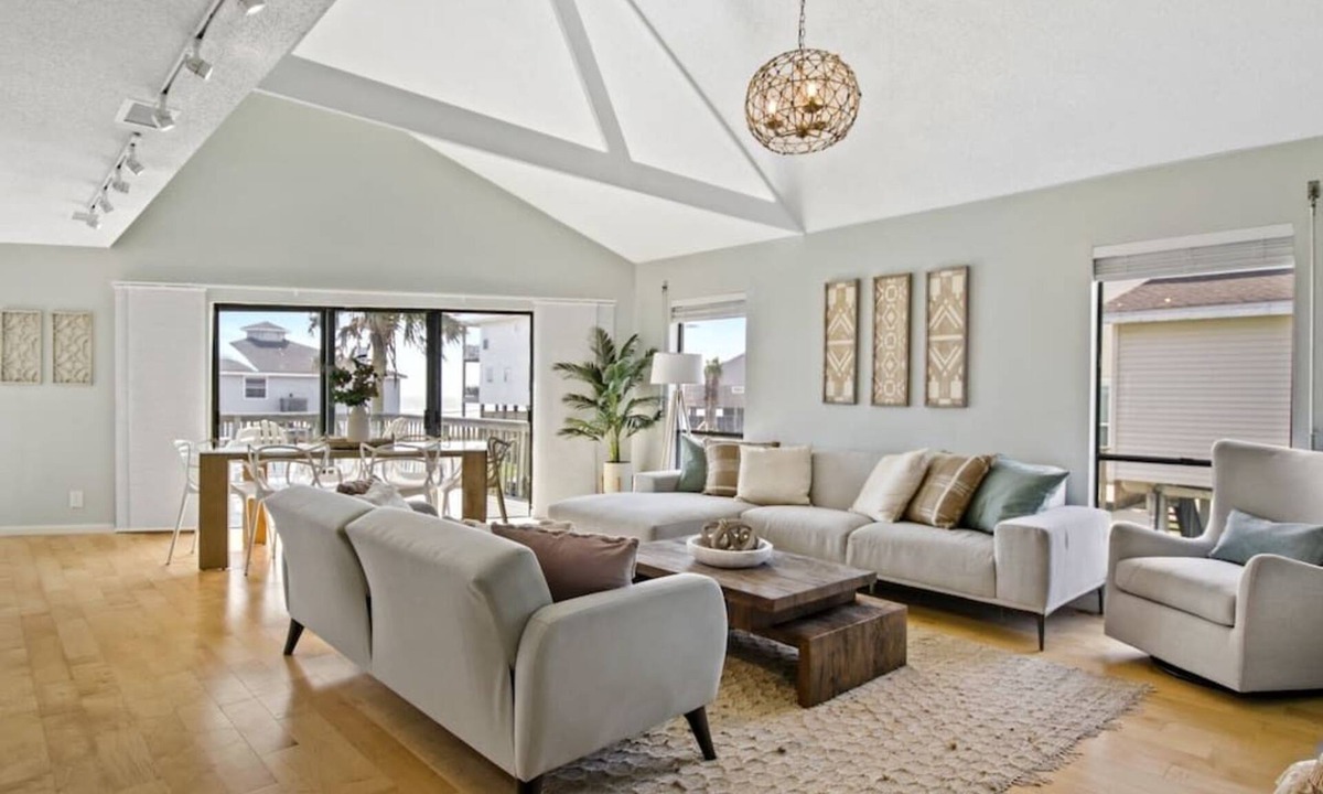 Indian Beach House | Chic Beachside Villa ~ STEPS TO BEACH! 2nd Row ~ Stunning views from Balconies