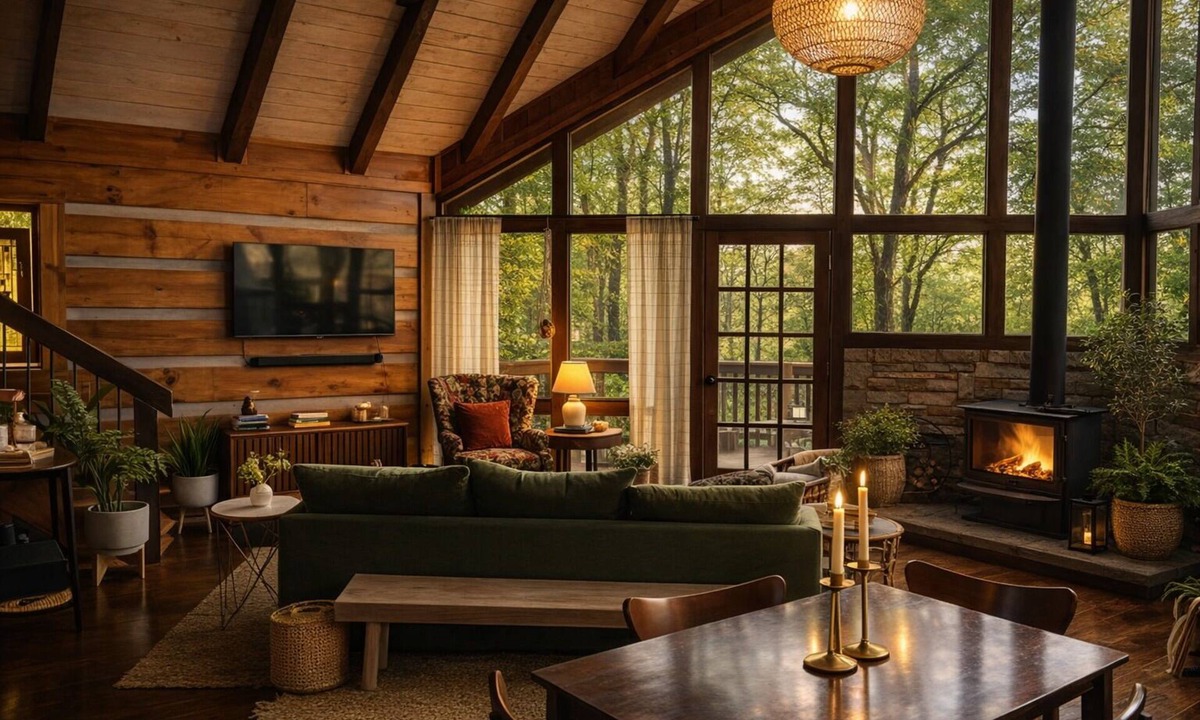 Walnut Mountain Cabin | Chic Boho Cabin in the Trees!