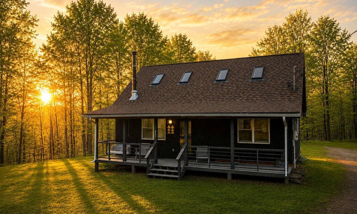 Town of Colchester Cabin | Chic Catskills Cabin | 17 Acres | Fireplace + Loft