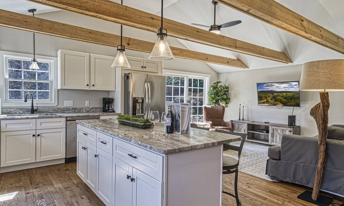 Sunapee House | Chic Farmhouse Decor | Deck w/View