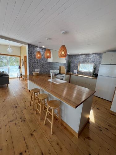 Saint-Honore Ski Chalet | Chic refuge sur le bord de l'eau et des sentiers motoneiges!