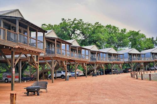 Sutherland Springs House | Cibolo Waterside Delight: Tented Cabin Glamping with Comfortable Shared Spaces