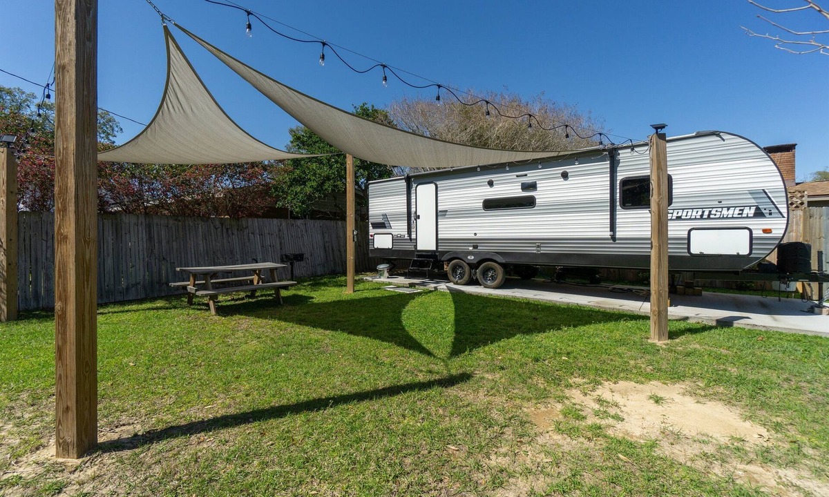 Brent House | Coleman Camper Backyard Oasis-Beaches-shopping-dining