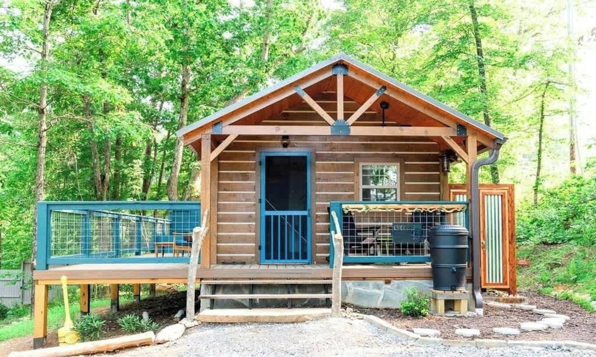 Lupton City Cabin | Colorful Log Cabin w Private Trails and Firepits