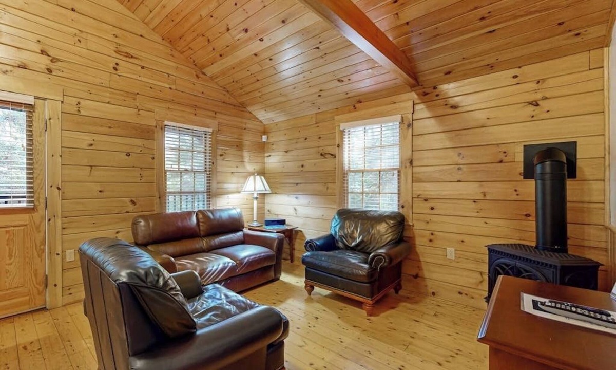 Northport Cabin | Comfortable two bedroom cabin with firepit, kitchen, hiking trail within walking