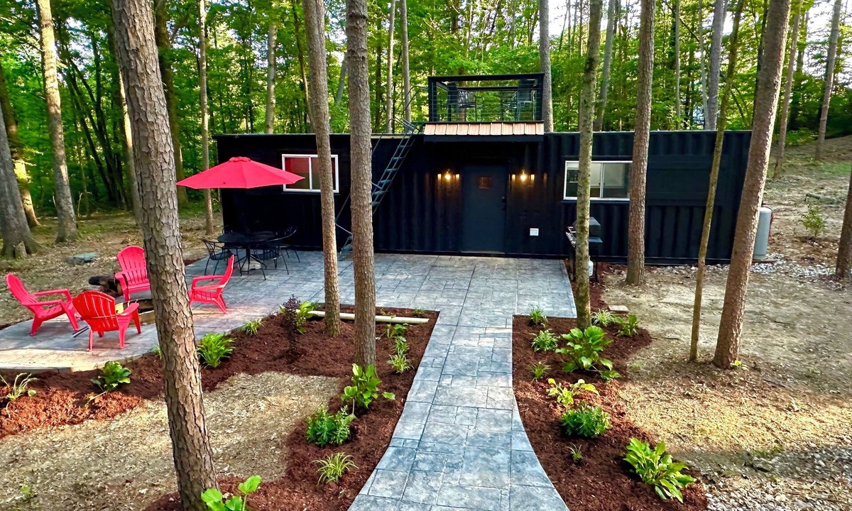 French Lick Villa | Container Home with Rooftop Deck, Amazing Views, Full Kitchen and Bath, Wi-Fi