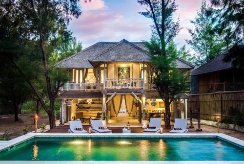 Gili Trawangan Villa | Coral Flora Villa Beach Front