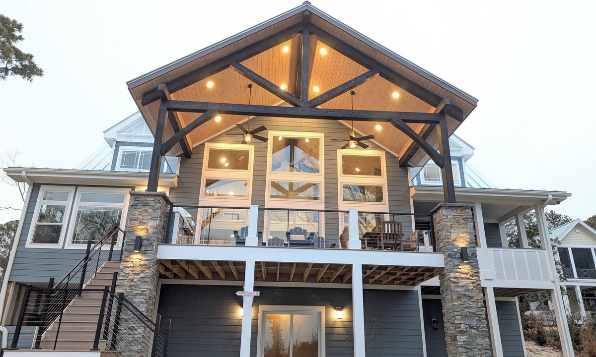 Cape Charles House | CoronaCove.com Luxury Waterfront Retreat Private Beach!, New luxury retreat with private beach, view.