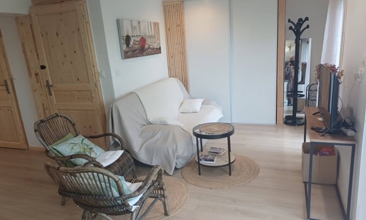 Saint-Victor-de-Cessieu Apartment | Cosy air-conditioned apartment with swimming pool and breathtaking view of the countryside