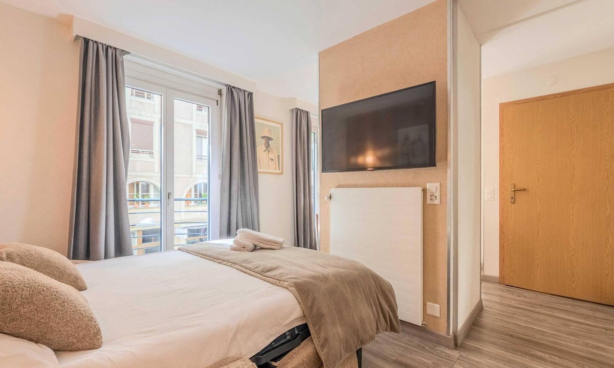 Paquis Navigation Apartment | Cosy, air-conditioned flat -1BR/4P- Geneva