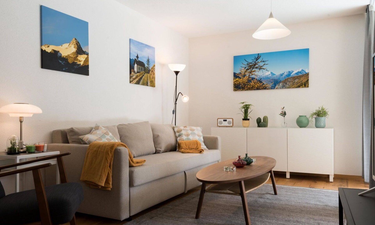 Saas-Balen Apartment | Cosy apartment for 3 guests with WIFI, TV, balcony and pets allowed
