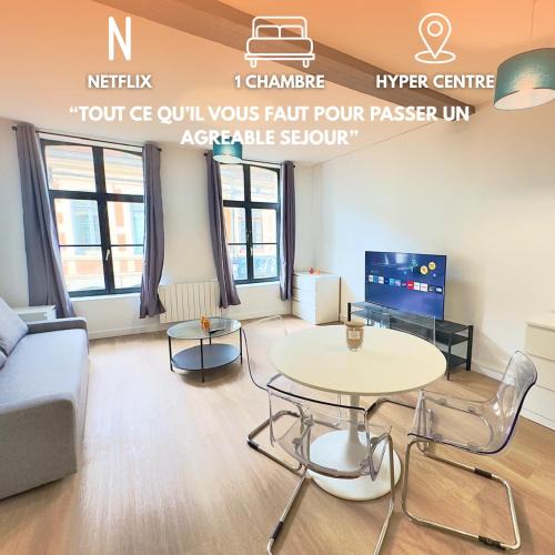 Douai Apartment | Cosy appart- 4 pers Netflix Hyper centre Douai