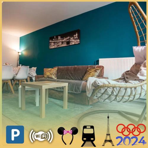 Les Hautes Noues Apartment | *Cosy Home 20' Paris 25' Disney - Free WIFI*