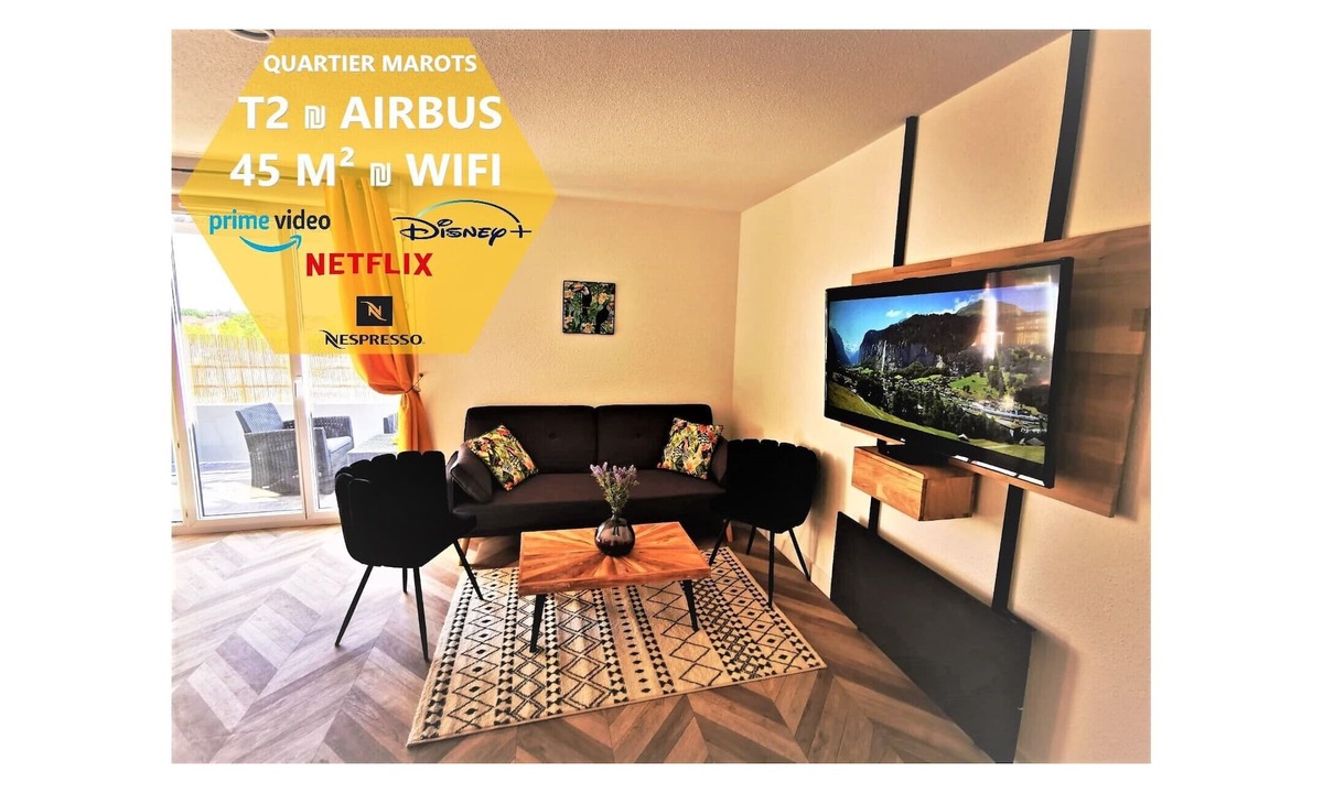 Colomiers Apartment | COSY T2 ₪ SECURE RESIDENCE ₪ AIRBUS ₪ SWIMMING POOL
