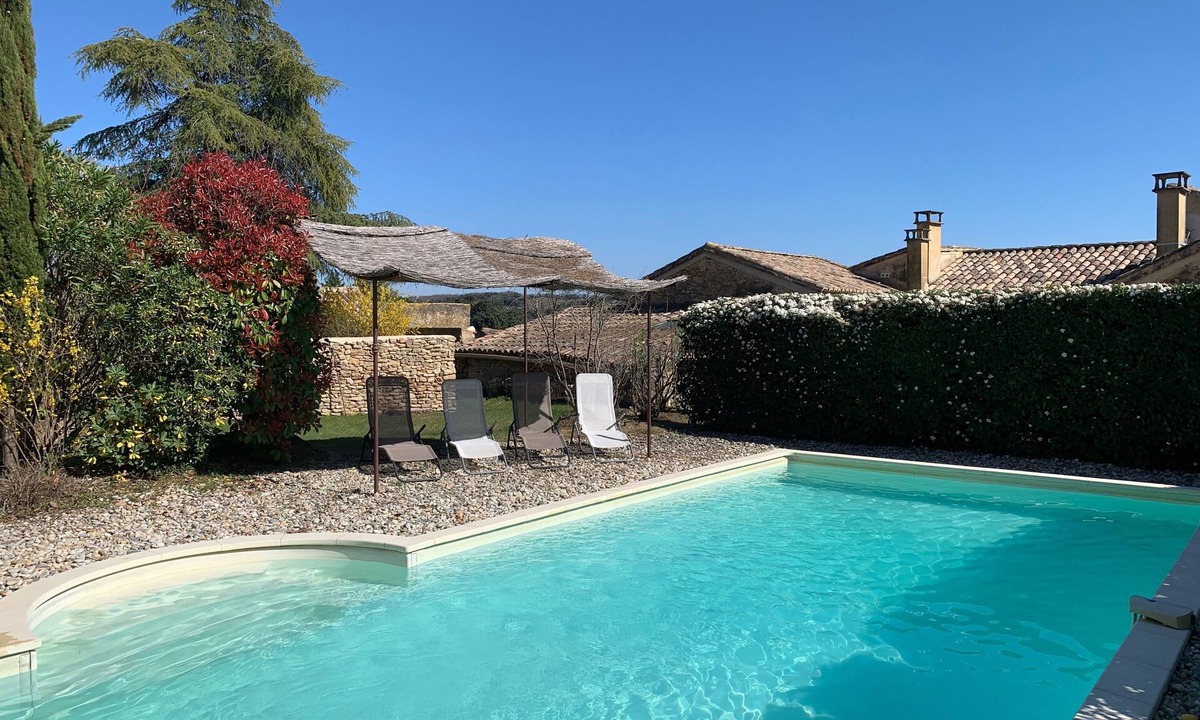Barjac House | Cottage in Mas, private pool at the cottage, near Uzes