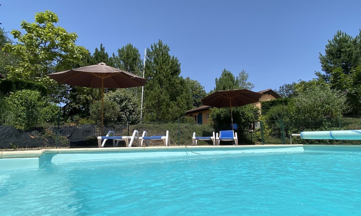 Doissat Cottage | cottage SAPHIR heated pool, 5 pers., free wifi