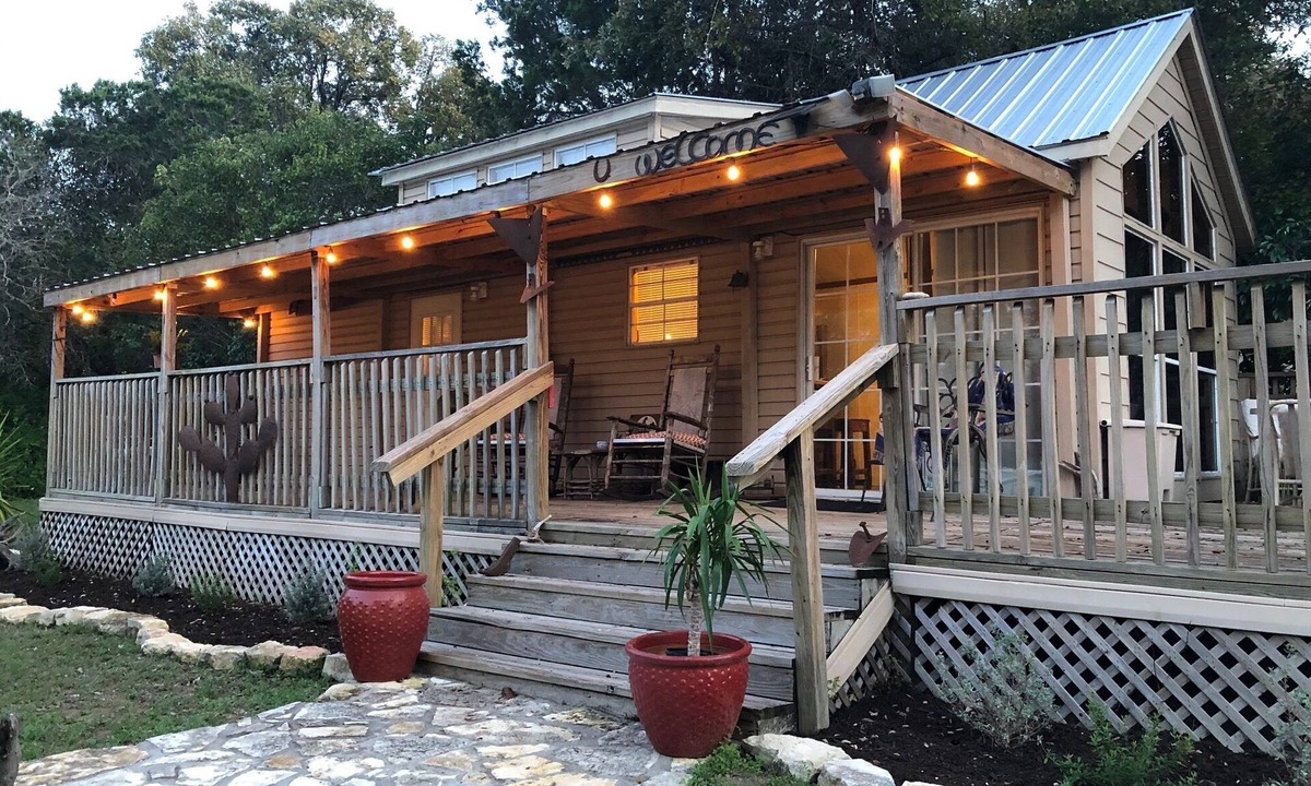 Pedernales Bend Cabin | COWBOY CABIN with Lake Access & Views - perfect for a weekend getaway