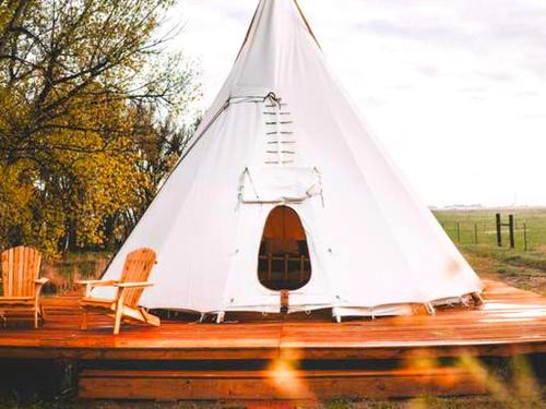 Hudson House | Cozy and Authentic Tipi Rental on Working Horse Ranch near Denver, Colorado