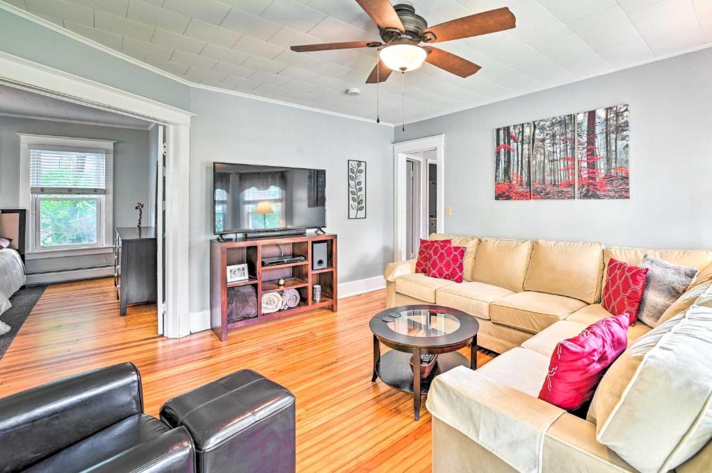 Delmar Apartment | Cozy and Walkable Delmar Getaway with Fire Pit!