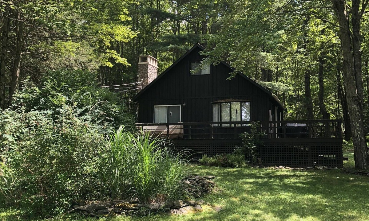 Margaretville House | Cozy Catskills Chalet with firepit! Peaceful setting with gorgeous views.