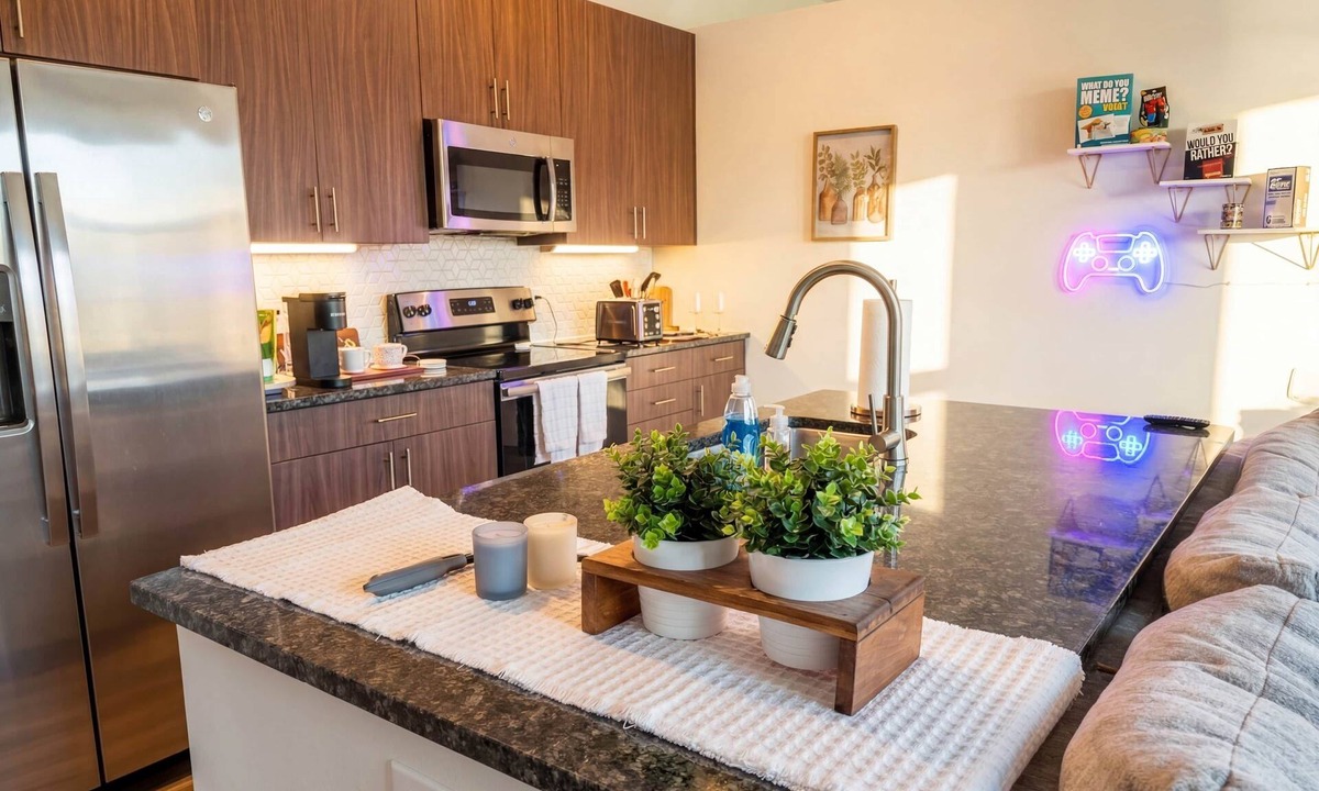 Las Colinas Apartment | Cozy Designer Suite | Gym & Pool | DART Access